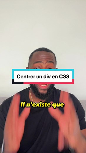 Comment centrer proprement un div en CSS ? #developer #webdeveloper #code #apprendreacoder #learningcode #htmlcss #csstricks #frontend #coding #programming #softwareengineering #codingwitharmand