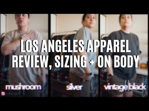 LOS ANGELES APPAREL REVIEW, SIZING & ON BODY | 1801 GD TEE