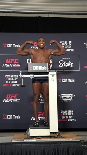 #UFCTampa main event is OFFICIAL 😤 Joaquin Buckley and Colby Covington both hit the scale at 171lbs! | UFC