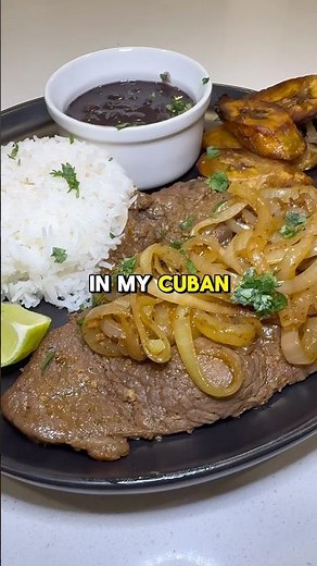 Authentic Cuban Bistec de Palomilla (Thin Sirloin Steak) 🔥🇨🇺 recipe (description) ↗️ #steak #cuba