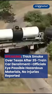 A major train derailment has put a small Texas community on high alert. This video provides a full report on the incident, where 35 train cars went off the tracks and sparked a grass fire, causing thick smoke. As officials from Union Pacific and hazmat teams respond, the community is on edge due to the presence of potential hazardous materials on the train. We have the latest from the scene and confirmation that, fortunately, no injuries have been reported. #TrainDerailment #TexasNews #BreakingN