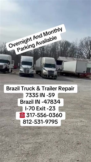 #trucktrailertiredeal #overnightparking #brazil #indiana #👨‍🔧 | truck trailer