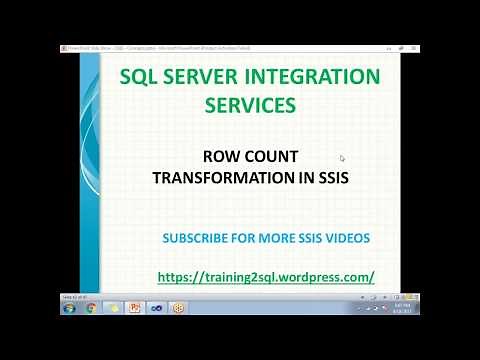 ROW COUNT TRANSFORMATION IN SSIS | SCRIPT TASK IN SSIS | VARIABLES IN SSIS