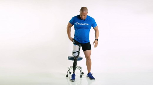 2K views · 57 reactions | The conforming materials of the Socket-less Socket™ perfectly contour to the limb shape, versus the limb having to fit within a static rigid bucket. Donning is now as easy as putting on your favorite pair of sneakers! | Martin Bionics | Facebook