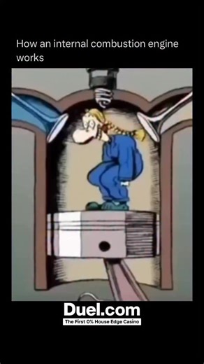 How Everything Works on Instagram: "The internal combustion engine literally turns tiny explosions into motion. Inside each cylinder, air and fuel are compressed into a highly flammable mix. When the spark plug fires, it ignites the mixture, creating a rapid expansion of hot gases — a controlled micro-explosion. That blast forces the piston downward, and the connecting rod transfers that motion to the crankshaft, turning it with every stroke. This cycle repeats hundreds of times per second, acro