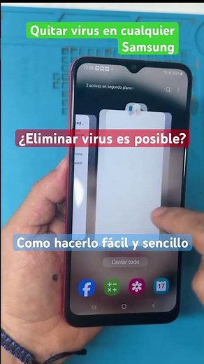 Quitar virus en Samsung, salen aplicaciones y no deja hacer nada #quitarvirus #tecnologia #celular