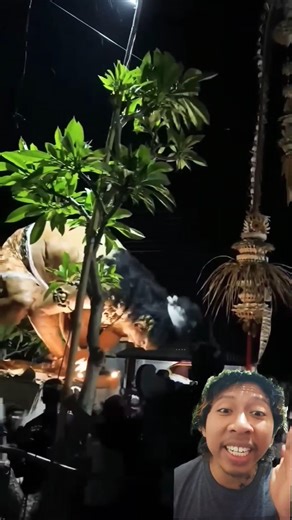 Moments When Ogoh-ogoh Burns in Bali 😱🗿#shorts