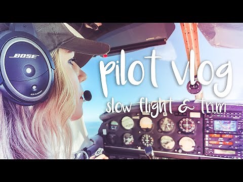 Slow Flight & Trim in a Piper Warrior.