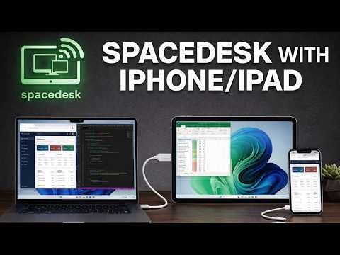 How To Use Spacedesk With iPhone/iPad