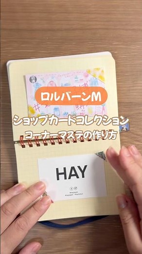 【ロルバーンMの使い方！】ショップカードコレクション📖HAY コーナーマステの折り方も！ #手帳 #手帳デコ #ロルバーン #rollbahn