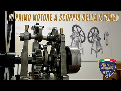 THE FIRST INTERNAL COMBUSTION ENGINE IN HISTORY IS ITALIAN! The 1853 design by Barsanti and Matte...