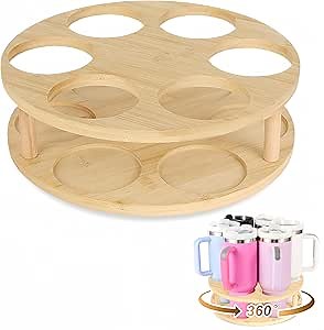 Large Water Bottle Organizer for Stanley 40 30 20oz Tumbler Cups, Kitchen Organizers and Storage for Stanley Cup Accessories, Stanley Organizer, Hold 6 Bottles