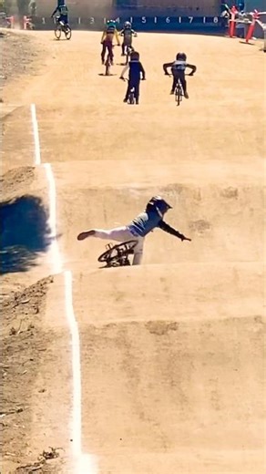 Poor Oscar crashed again at Track Attack BMX Eastfield 2026