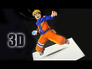 Como Dibujar a Naruto en 3D | Tutorial 3D