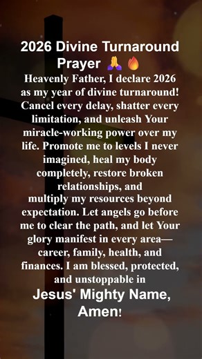 2026 Turnaround Prayer 🙏🔥 #jesus #turnaroundprayer #2026
