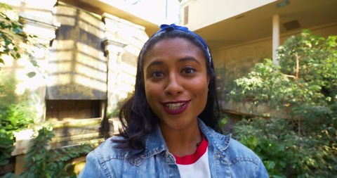 Watch what happens when a mandarin duck drake shows off his bright feathers to a hidden female