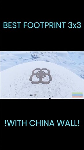 BEST 3x3 FOOTPRINT WITH CHINA WALL #rust #rustconsole #rustbase #rustbasedesign #gaming