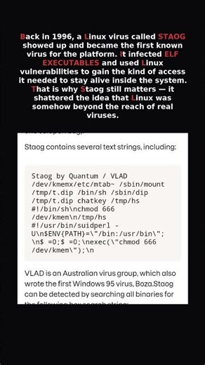 #linux #linuxmalware #linuxvirus #cybersecurity #malware #techmystery #digitalhorror