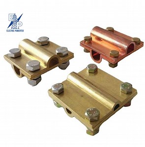 [Hot Item] Brass Earth Tape Cross Clamp 25X3mm Copper Square Tape Clamp