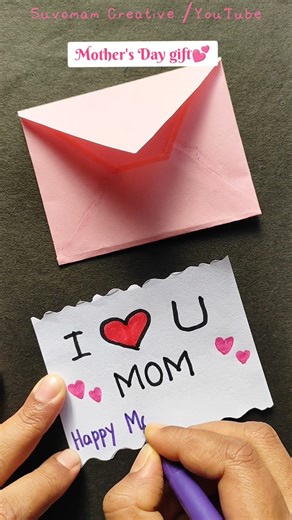 Mother’s Day greeting | Handmade Greeting | Best craft for Mother | #shorts #youtubeshorts