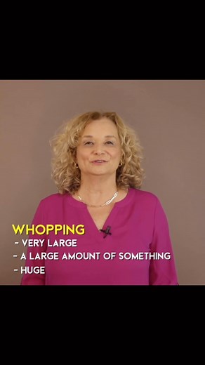 Accurate English - Lisa Mojsin on Instagram: "Do you know the meaning of “whopping”? To learn a lot more English vocabulary, make sure you watch my YouTube video series where I analyze the vocabulary of newspaper articles. #vocabulary #englishvocabulary #fluentenglish #americanaccent #lisamojsin #esl #eslteacher #fluentenglish #studyenglish #englishteacher #englishtips #englishlesson #englishstudy #toefl #englishwords"