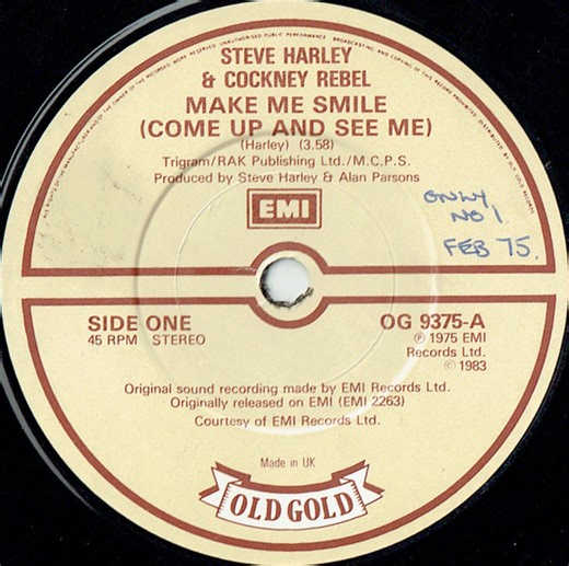 Steve Harley & Cockney Rebel - Make Me Smile (Come Up And See Me) / Judy Teen