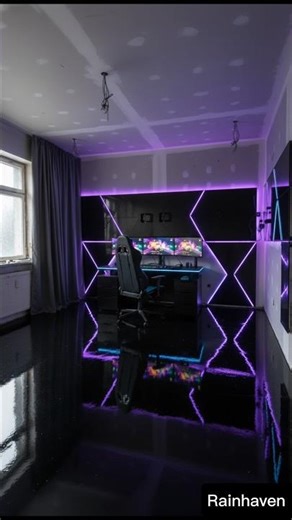 Futuristic Gaming Room Makeover 🎮 | Luxury LED Setup Transformation