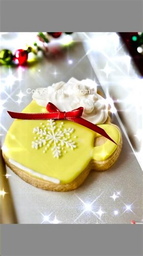 3 royal icing consistances for Cozy Winter Coffee Mug Gift with Whipped Cream Topper ☕❄️ | Easy