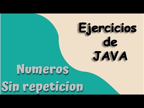 Arreglo de números aleatorios sin repetición | Ejercicios Java