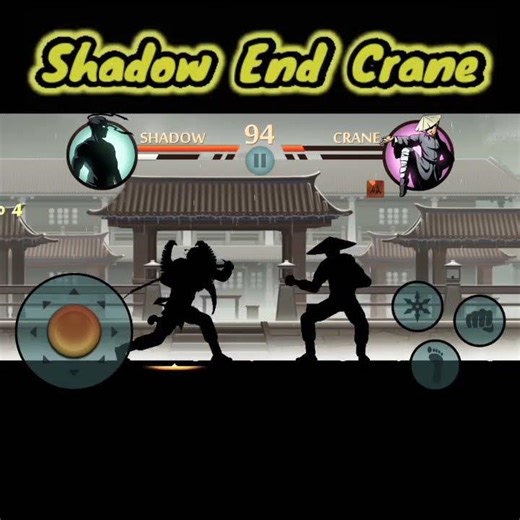 Shadow Fight 2 😎 || Special Edition 🤫🤫 mod || Fight 💪👊With || Shadow End Crane ||#shorts#shortvideo