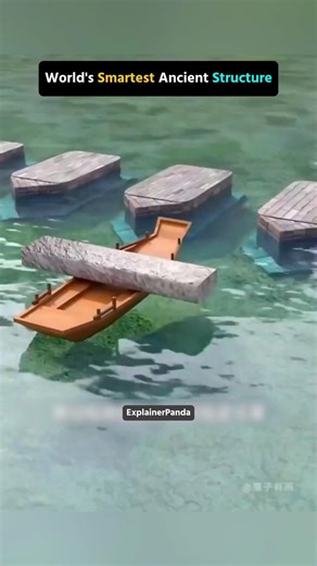 Ancient Engineering... The Folding Stone Bridge! | 3D Animation | #shorts
