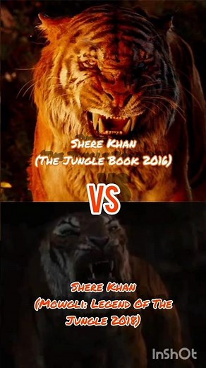 Shere Khan (The Jungle Book 2016) VS Shere Khan (Mowgli: Legend of The Jungle 2018)#junglebook