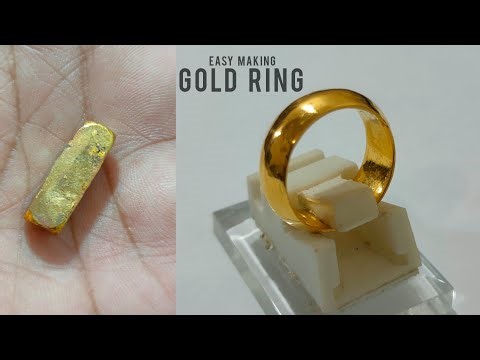 GOLD RING MAKING. WEDDING GOLD RINGS. MAKING GOLD RINGS EASY