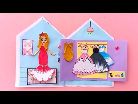 PAPER DOLLS BALLERINA DRESS UP DRAWING & PLAYING PAPER CRAFT / PAPER DOLLS /how to make paper bolles