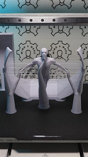 MIND 2 MAKE | 3D Printed Floating Man STL: https://makerworld.com/models/1230224 | Instagram