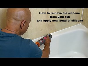 How to remove and apply new silicone caulking to your shower tub.