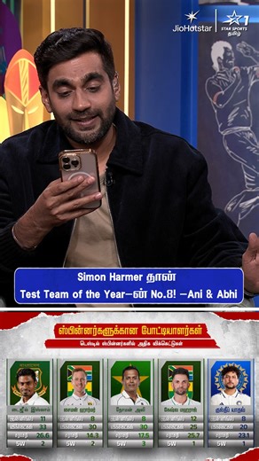 Star Sports Tamil on Instagram: "Simon Harmer Respect Button!🫡 #StarSportsTamil #TeamIndia"