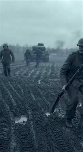 The Panzer Charged Across the Field — WW2