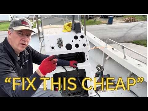 How to Fix Dashboard Holes on Your Boat (Budget Clean Finish)