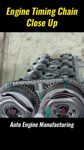 Engine Timing Chain Close-Up | Precision in Motion #engine #timingchain #manufacturing