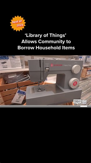 From October 2025: The Curtis Memorial Library in Brunswick, Maine doesn't just lend out books to community members. The library also houses a "Library of Things," where people can borrow household items, like sewing machines, lobster pots, and mini golf sets. NBC’s Rehema Ellis reports. | Today Show