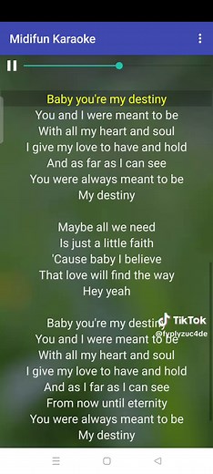 SONG LYRICS on TikTok