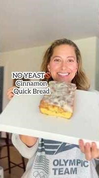 No yeast cinnamon quick bread! Easy recipe! #recipevideo #recipeshorts #easycooking