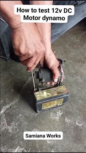 How to test 12v DC Motor dynamo👍👍👍