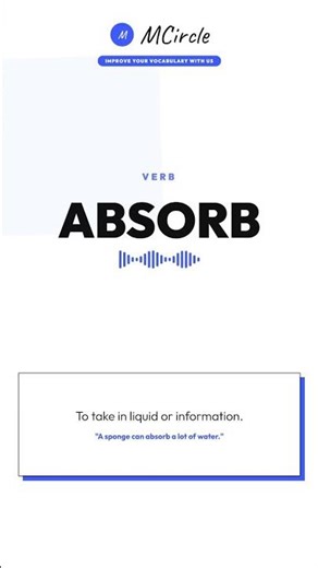 Learn English: What is Absorb? | Vocabulary Shorts