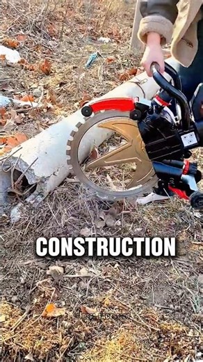 Diamond blade powre cuts concrete and stone like butter