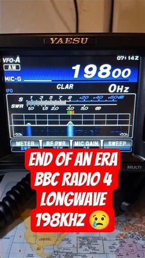 End Of A Era - BBC Radio 4 198KHz #longwave #bbc #radio4