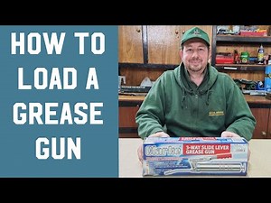 How to fill a grease gun. How to load a grease gun. fill use refill instructions tutorial manual