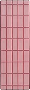Town & Country Basics Comfort Plus Windowpane Plaid Anti Fatigue Comfort Mat, Kitchen Runner Mat, Standing Desk Mat, Dorm Room Rug, Non-Slip Backing, Red, 18"x55"