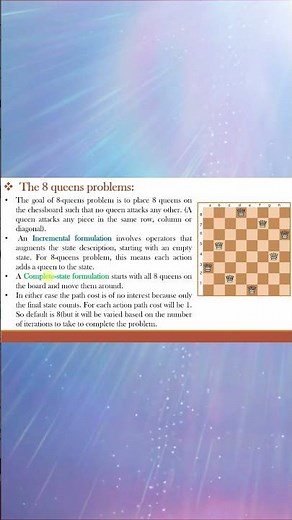 What are different types of Problem formulations for solving the 8 queens problem in AI ? #aiml